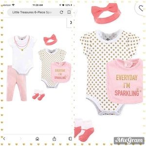 🎀 LITTLE TREASURE 6-PIECE SET SIZE: 3-6 MONTHS 🎀